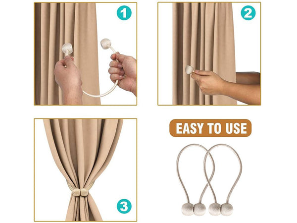 Magnetic Curtain Tiebacks 2PCS