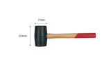 780g Rubbber Hammer Mallet With Wood Handle Woodworking
