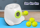 Dog Ball Launcher Thrower Automatic Tennis Fetch Throwing Machine with 3 Balls