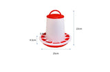 3Kg Chicken Feeder Poultry Hen Food Farming Equipment Trough Pet Chicken