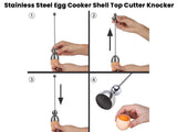 Egg Topper Shell Cutter Opener Stainless Steel