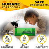 2Pcs Humane Mouse Traps No Kill Brown A03