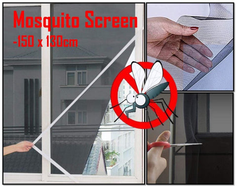 1.3x1.5m mosquito Net Fly screen Bug Mesh Insect Screen Self-adhesive