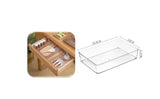 Square Clear Vanity Desk Drawer Organizers Office Storage Divider Tray