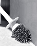 Silicone Soft Bristle Toilet Brush Standing Base Cleaning