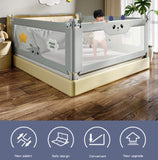 Baby Bed Rail 2m, Kids Safe Toddler Fence 2m