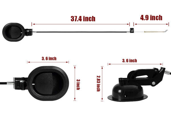 Recliner / Lounge Chair Handle Release Lever with Trigger Cable A02