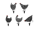 Chicken Yard Art Hen Garden Decoration Garden Statues Backyard Lawn Stakes