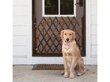 Large Wooden Fence Dog Safety Gate Door Barrier - Retractable
