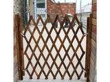 Large Wooden Fence Dog Safety Gate Door Barrier - Retractable