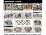 Large Wooden Fence Dog Safety Gate Door Barrier - Retractable