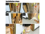 Large Wooden Fence Dog Safety Gate Door Barrier - Retractable
