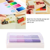 6 Park Ink Pad Rubber Stamps Craft Pigment Ink 24 Colour