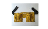 11 Pocket Leather Tool Belt Adjustable Strap Hammer Holders Loops Carpenter