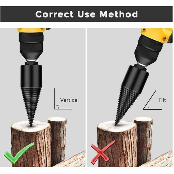 Log Firewood Wood Splitter Drill Bits
