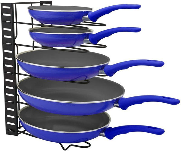 Kitchen Organiser Rack Pot Pan Cookware Lid Holder