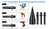 Log Firewood Wood Splitter Drill Bits