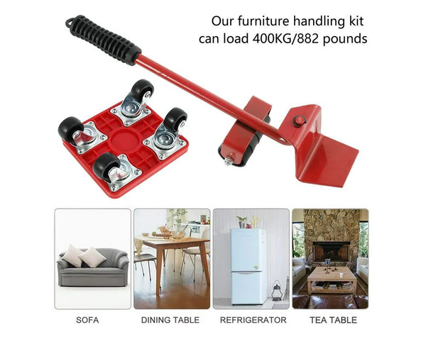 Furniture Movers with Wheels & Furniture Lifter Set