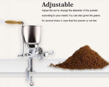 Coffee Bean Grinder Manual Mill Wheat Corn Grain Nuts Flour Seeds