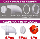 Chicken Feeder with Rat Stopper Caps