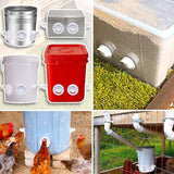 Chicken Feeder with Rat Stopper Caps