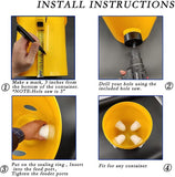 Chicken Feeder with Rat Stopper Caps