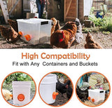 Chicken Feeder with Rat Stopper Caps