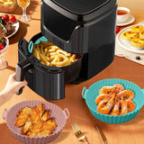Reusable Air Fryer Liners Silicone Pots Baskets Set
