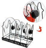 Kitchen Organiser Rack Pot Pan Cookware Lid Holder