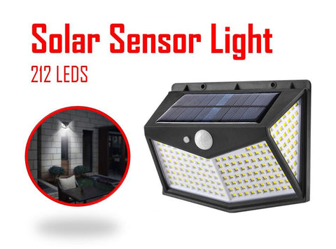 LED PIR Solar Power Sensor Wall Garden Light Security Motion Outdoor