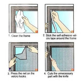 1.3x1.5m mosquito Net Fly screen Bug Mesh Insect Screen Self-adhesive