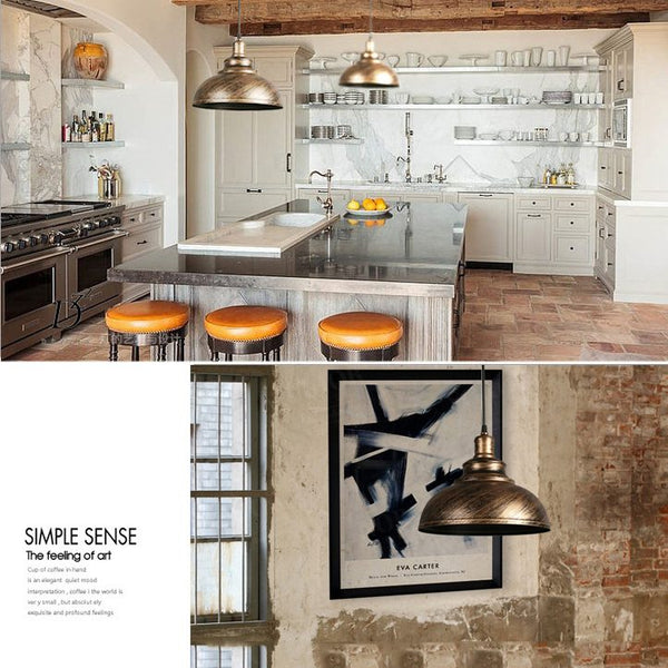 RUST Industrial Pendant Light Hanging Lamp