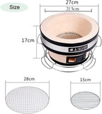 Japanese Ceramic Hibachi Charcoal Table Grill