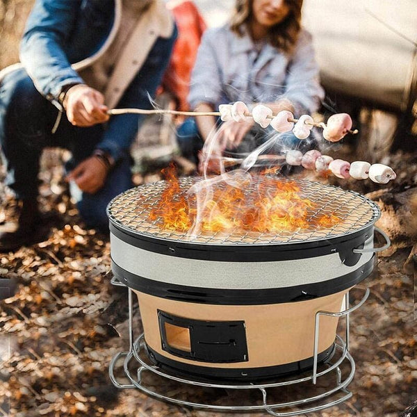 Japanese Ceramic Hibachi Charcoal Table Grill