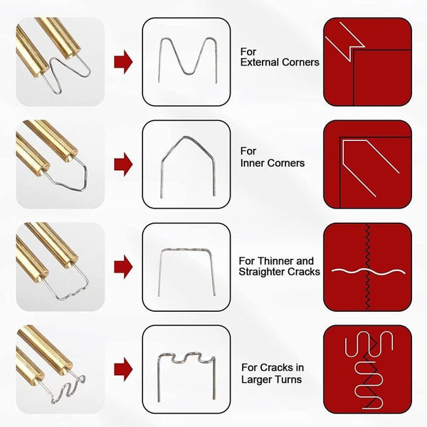 Plastic Welder Hot Stapler Plastic Repair Welding Kit