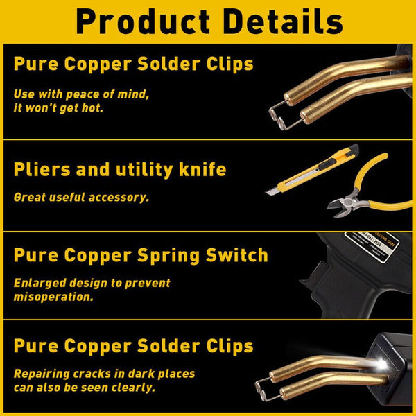 Plastic Welder Hot Stapler Plastic Repair Welding Kit