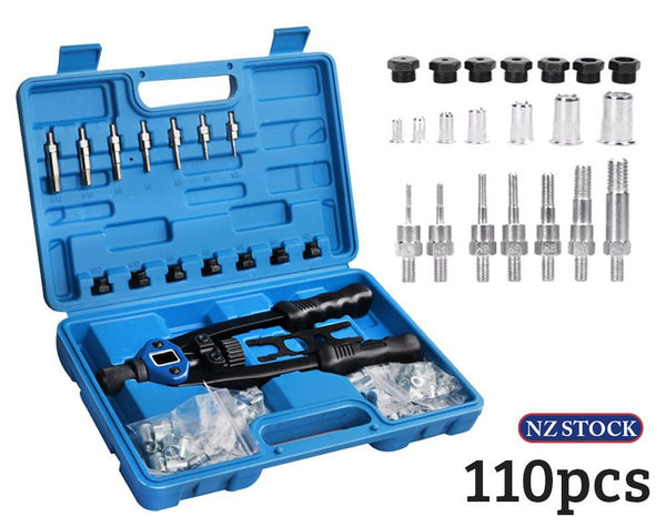 M3-M12 Riveter Tools Set Nut Riveting Screw Kits Rivnut Nutsert Insert Accessori