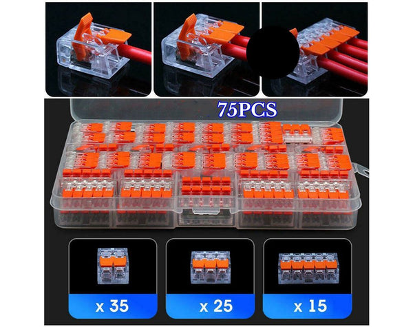 75PCS Electrical Connectors