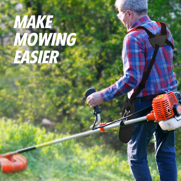Adjustable Weed Eater Strap Harness for Stihl Ryobi Black
