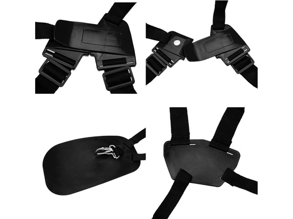 Adjustable Weed Eater Strap Harness for Stihl Ryobi Black