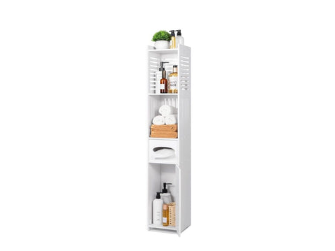 120cm Corner Storage Shelf Bathroom Cabinet Toilet Vanity Organizer Holder