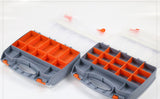 2 Sided 30 Compartment Adjustable Storage Box Organiser