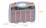2 Sided 30 Compartment Adjustable Storage Box Organiser