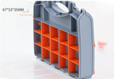 2 Sided 30 Compartment Adjustable Storage Box Organiser