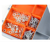 2 Sided 30 Compartment Adjustable Storage Box Organiser