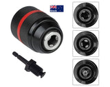 Self Tighten Drill Chuck Keyless 1/4