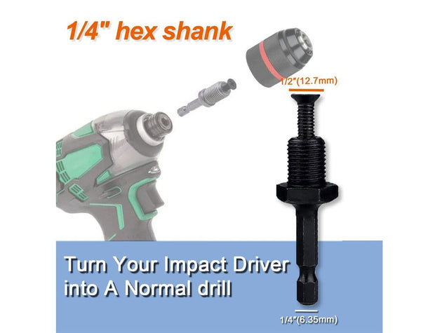 Self Tighten Drill Chuck Keyless 1/4