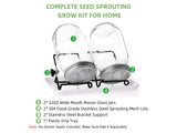 Complete Seed Sprouting Kit for Sprouting Seeds Broccoli Beans