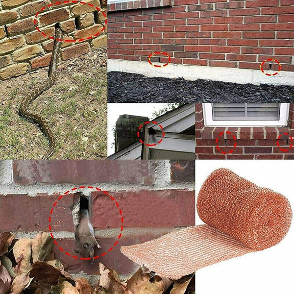 Copper Mesh Woven Roll Wire Screen Rodent Pest Control