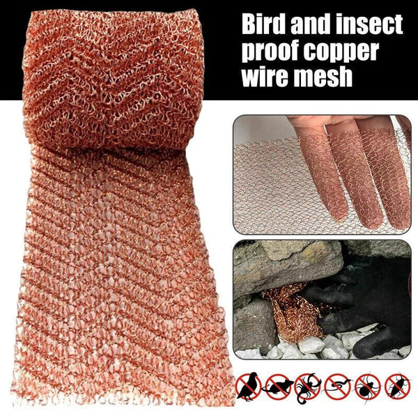 Copper Mesh Woven Roll Wire Screen Rodent Pest Control